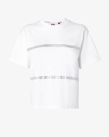 Bling Gcds T-Shirt | Women T-shirts White | GCDS Spring/Summer 2023